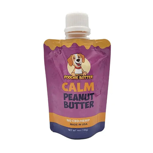 Poochie Butter Calming All Natural Dog Peanut Butter 4oz Squeeze Pak