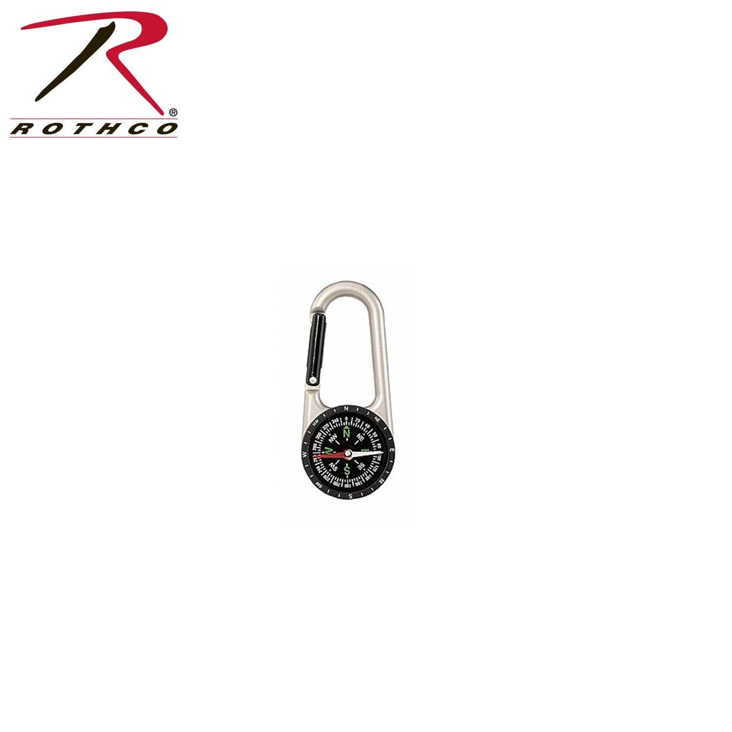 Rothco Carabiner Compass W/ Thermometer