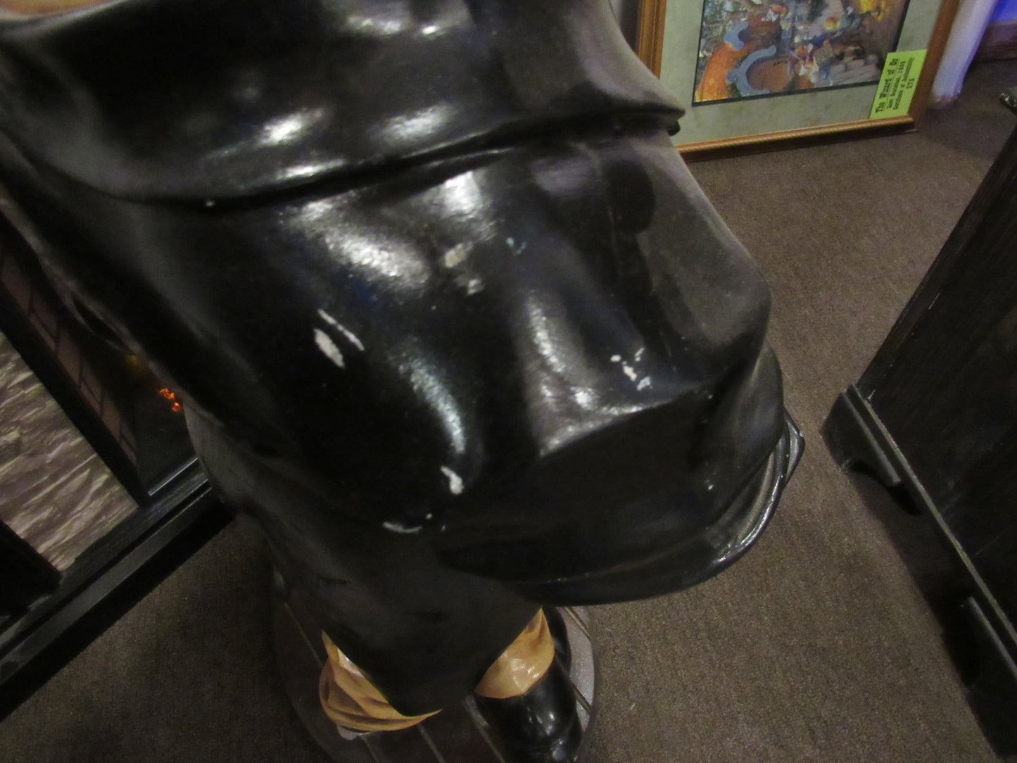 40" Vintage Bulldog Butler Statue Animal Advertising Prop Lobby Sign Holder