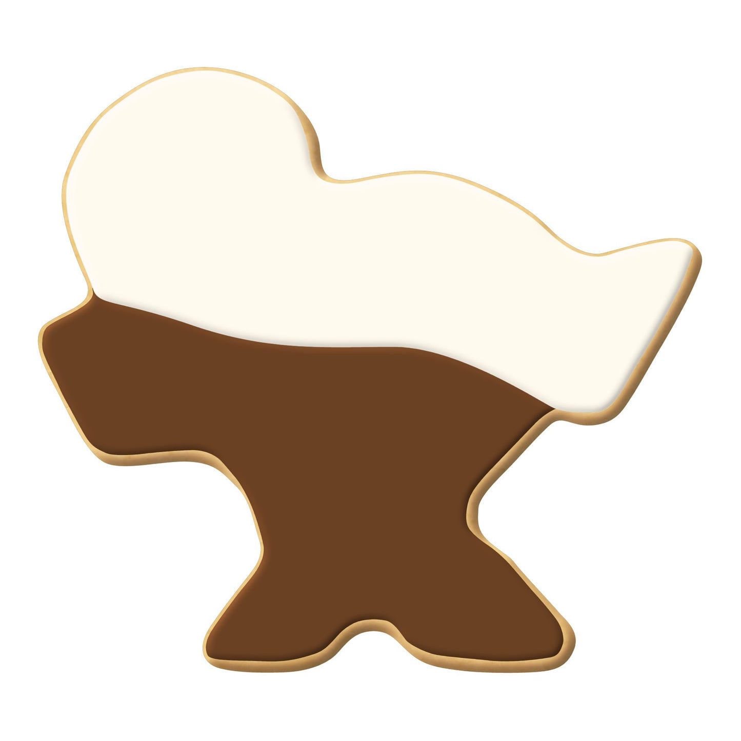 Baby Jesus in the Manger Christmas Cookie Cutter 2"