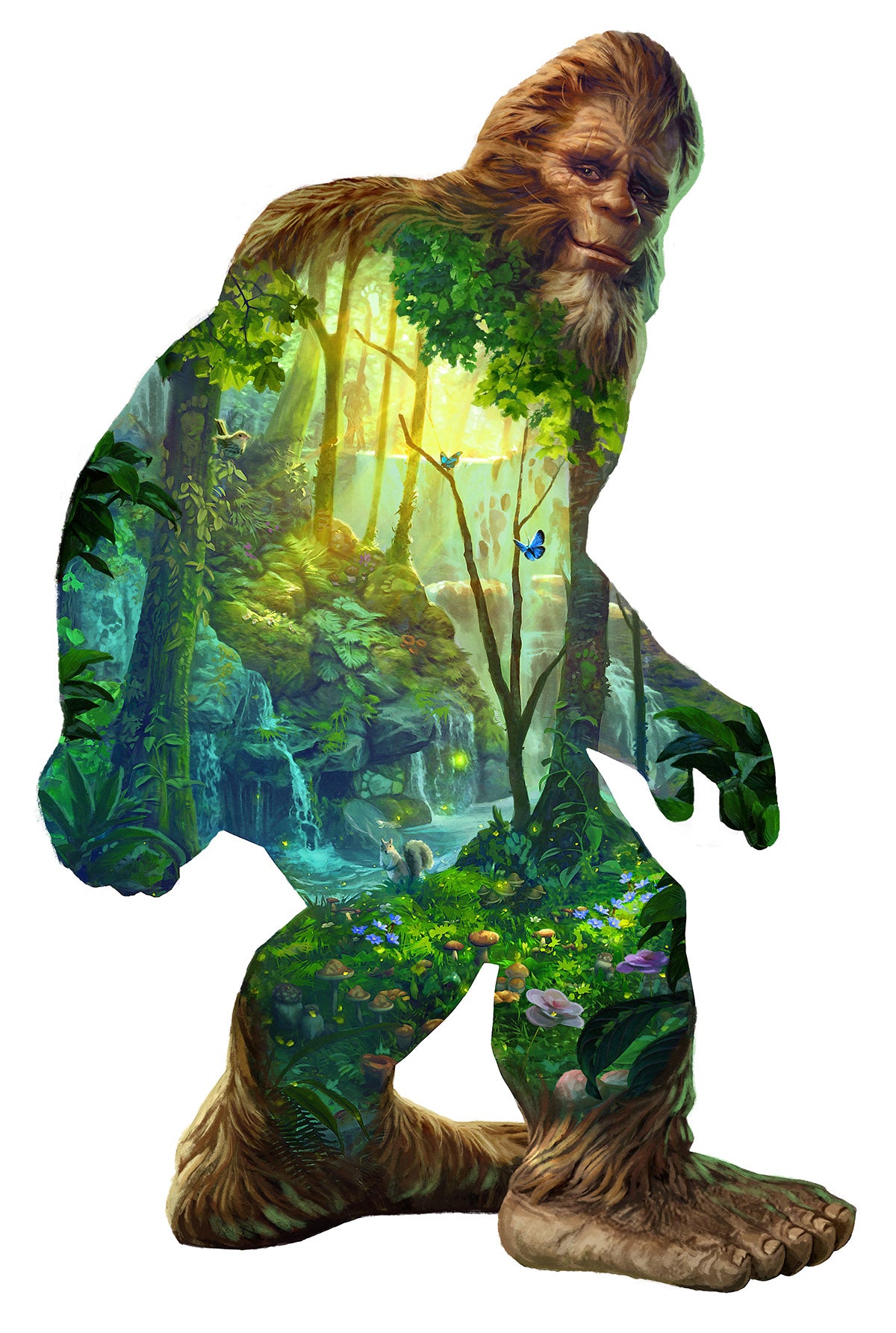 Big Foot SHAPED Jigsaw Puzzle