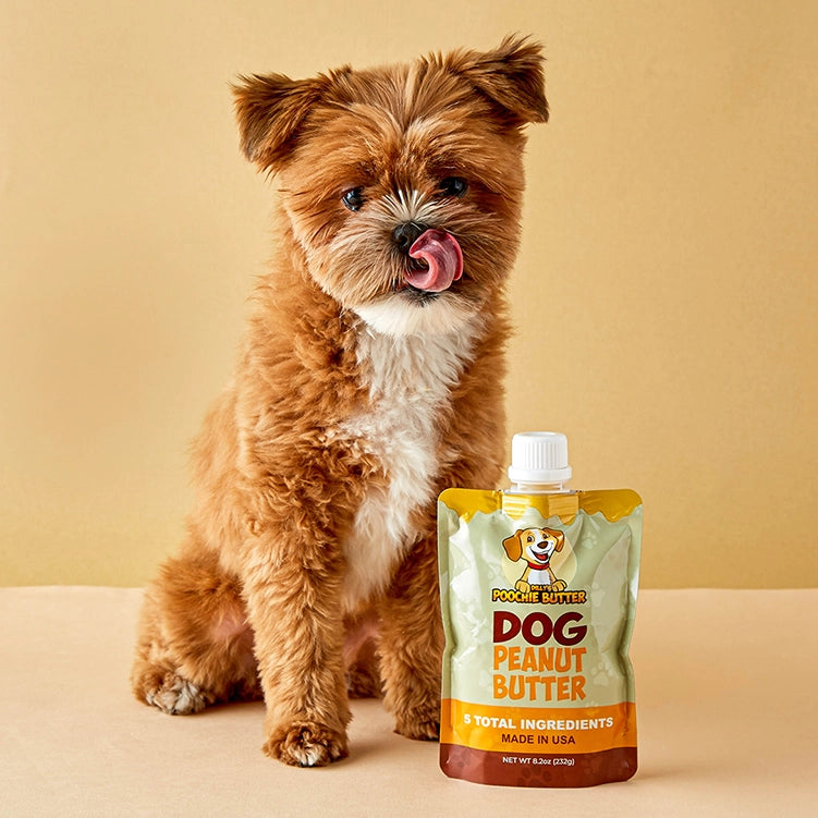 Poochie Butter All Natural Dog Peanut Butter 12oz Squeeze Pack