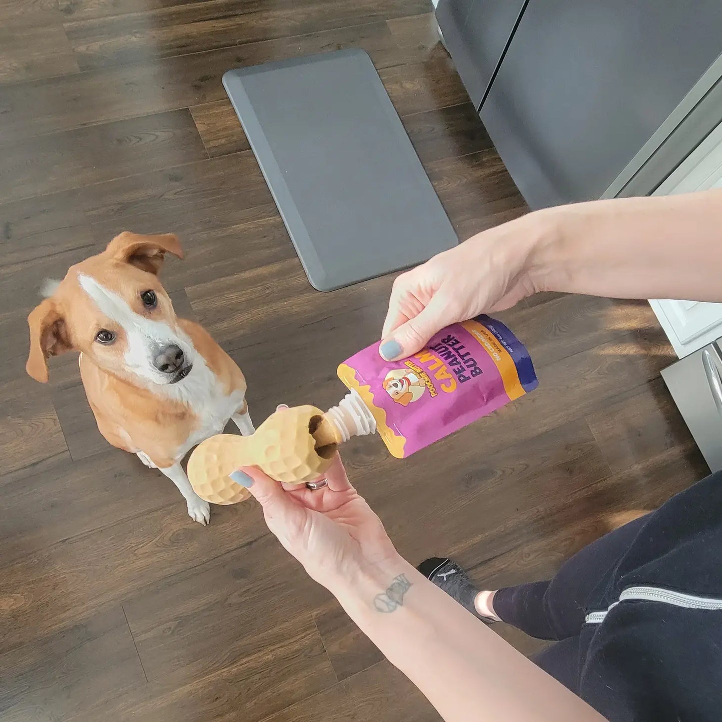 Poochie Butter Calming All Natural Dog Peanut Butter 4oz Squeeze Pak