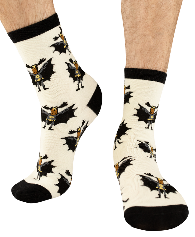 Bat Moose Crew Sock