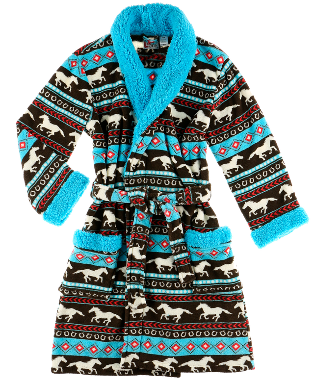 Horse Fair Isle Bathrobe