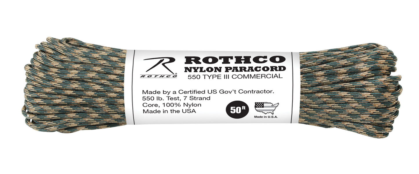 Rothco 550lb Type III Nylon Paracord