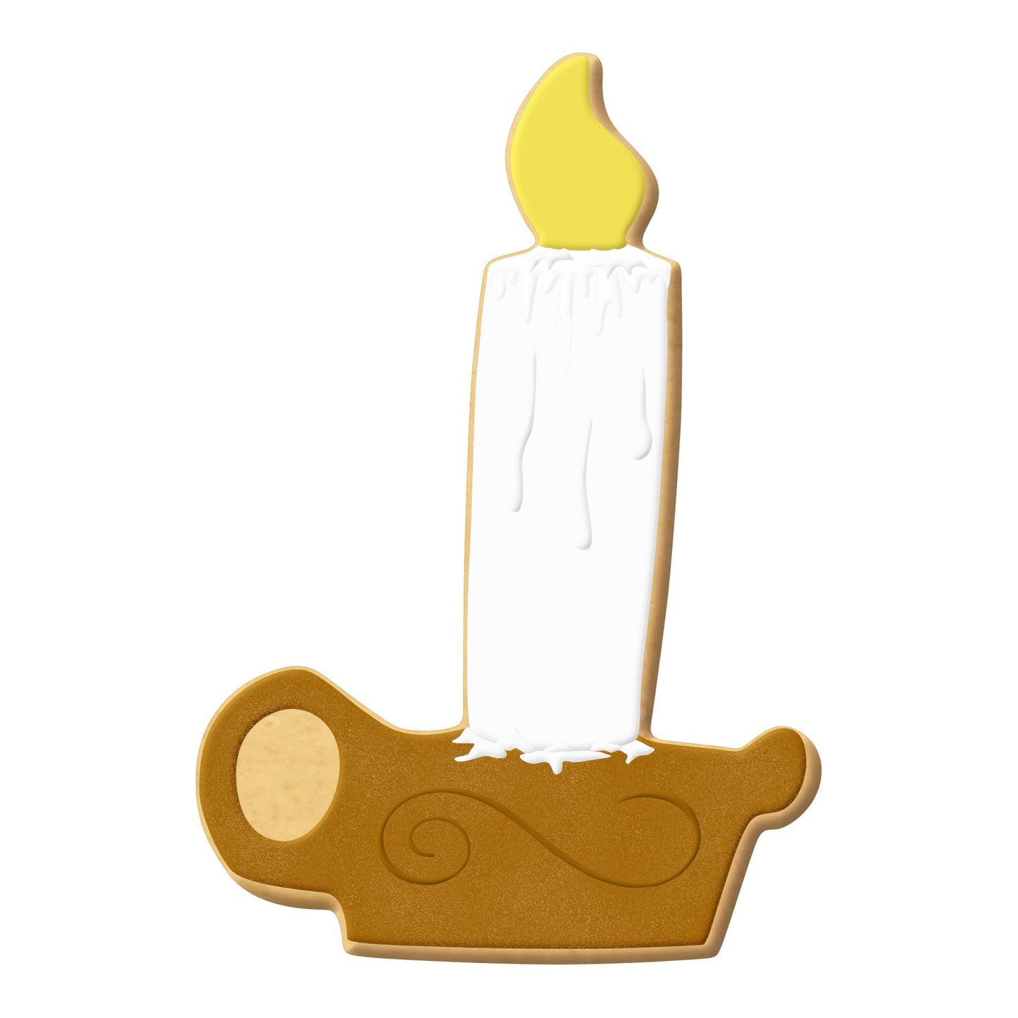 Candle Christmas Cookie Cutter 4.5"