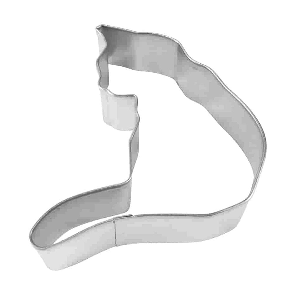 Curled Kitty Cat Animals Cookie Cutter 3.75"