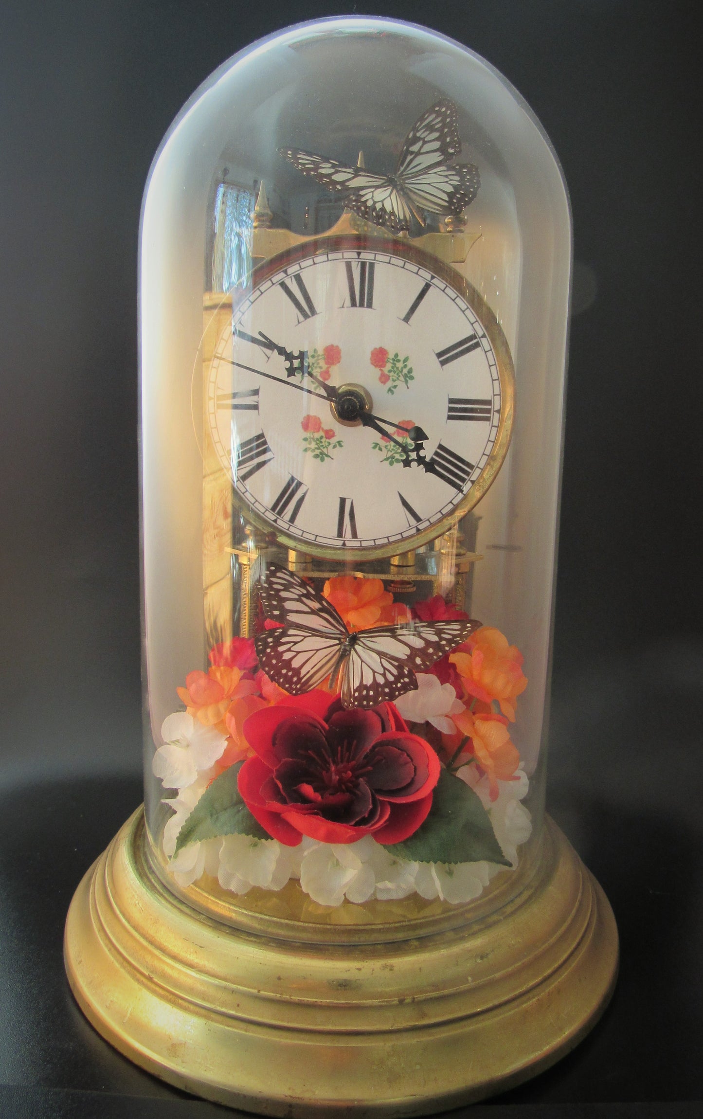 Genuine Butterfly Garden Clock