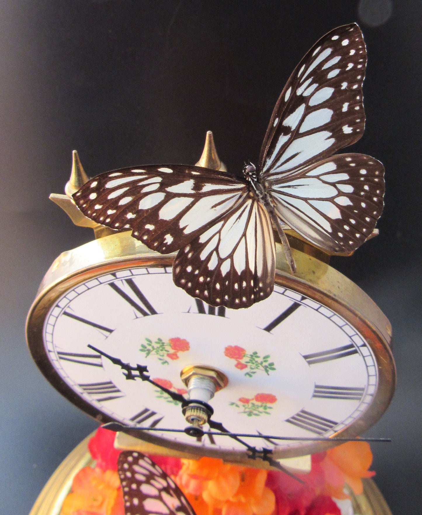 Genuine Butterfly Garden Clock