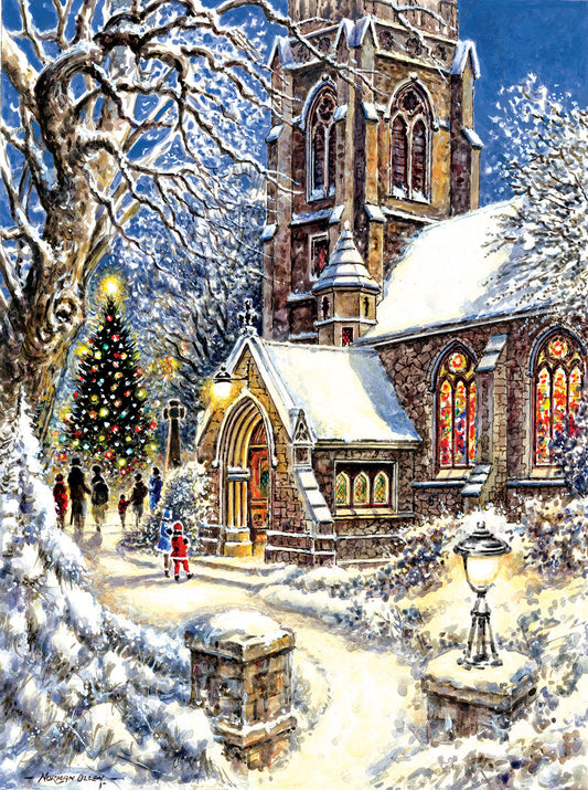 Church in the Snow 1000 Piece Jigsaw Puzzle