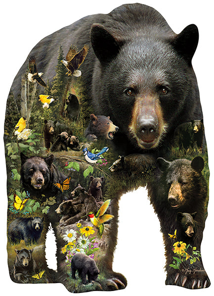 Forest Bear SHAPED Jigsaw Puzzle