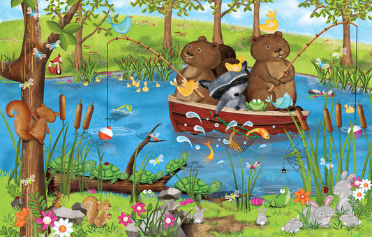 Going Fishing 100 Piece Jigsaw Puzzle